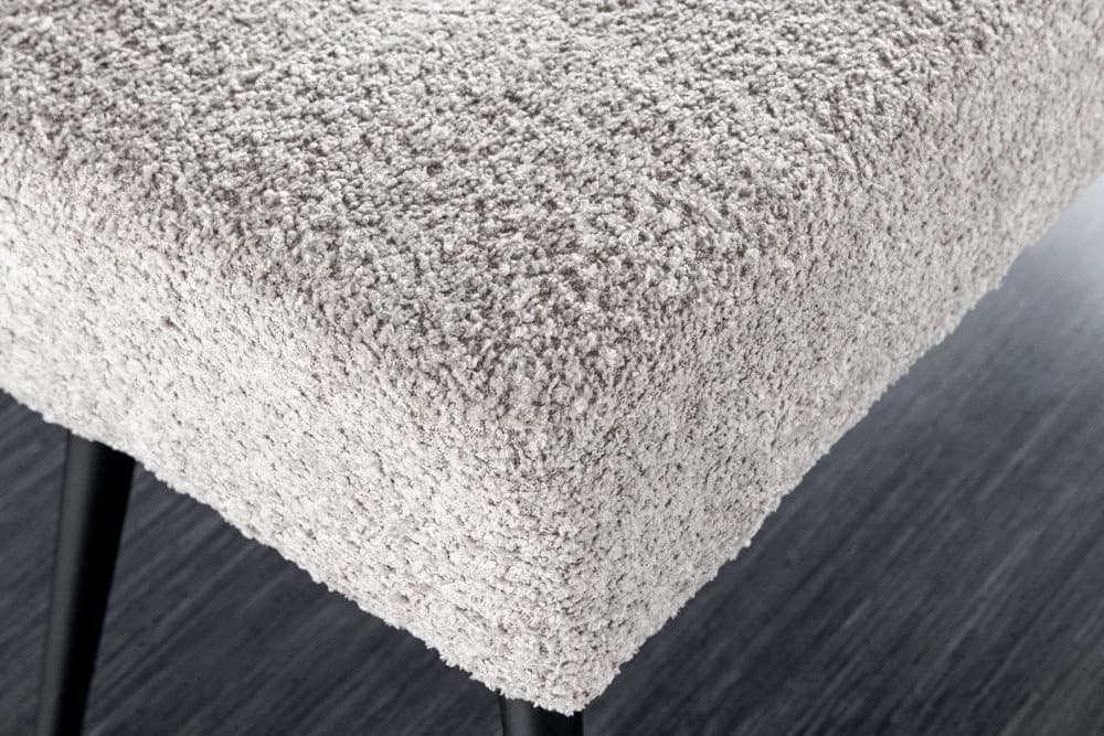 riess-ambiente Sitzbank BOUTIQUE 100cm Champagner Greige Schwarz - Bild 5