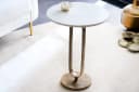 riess-ambiente Beistelltisch ELEGANCE 60cm weiß/gold Marmor Metall Bild 1