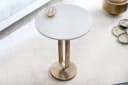 riess-ambiente Beistelltisch ELEGANCE 60cm weiß/gold Marmor Metall Bild 3