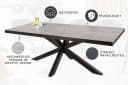 riess-ambiente Gartentisch GALAXIE 160cm Keramik Aluminium Grau Anthrazit Bild 4
