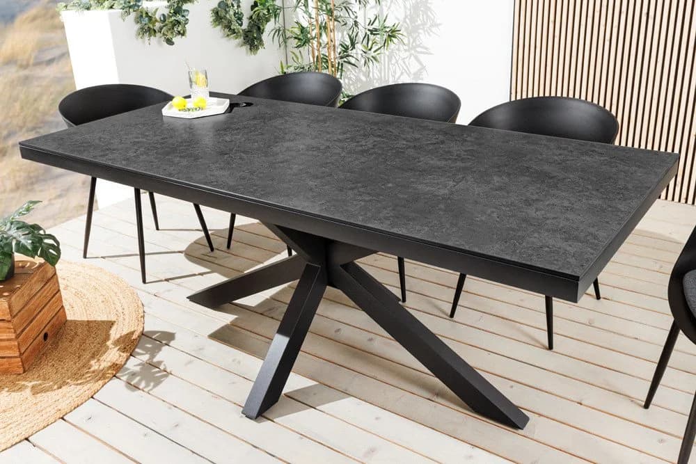 riess-ambiente Gartentisch GALAXIE 180cm Anthrazit Keramik Aluminium - Bild 2