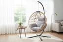 riess-ambiente Hängesessel IBIZA Beige/Grau Polyrattan Bild 3
