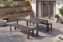 riess-ambiente Gartentisch DESIGNO Anthrazit/Schwarz Wetterfest Aluminium Bild 2