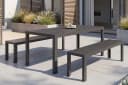riess-ambiente Gartentisch DESIGNO Anthrazit/Schwarz Wetterfest Aluminium Bild 3