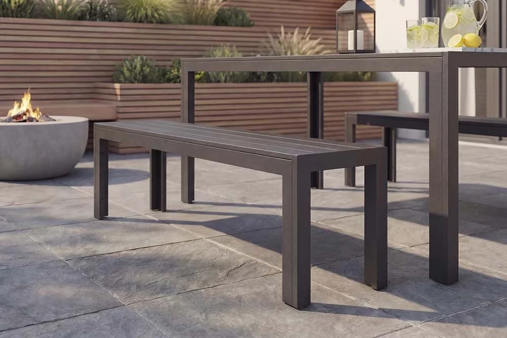 riess-ambiente Gartentisch DESIGNO Anthrazit/Schwarz Wetterfest Aluminium - Bild 5