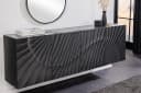 riess-ambiente Sideboard SCORPION 180cm Schwarz Massivholz Mango Bild 1