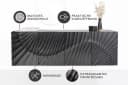 riess-ambiente Sideboard SCORPION 180cm Schwarz Massivholz Mango Bild 5