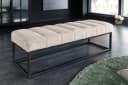 riess-ambiente Sitzbank PETIT BEAUTÉ 110cm Champagner Greige Schwarz Bild 1