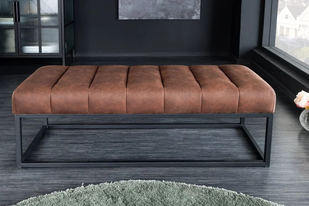 riess-ambiente Sitzbank PETIT BEAUTÉ 110cm antik braun / schwarz - Bild 3