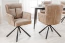 riess-ambiente Polsterstuhl BIG GEORGE Beige mit Armlehnen 360° drehbar Bild 2