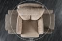 riess-ambiente Polsterstuhl BIG GEORGE Beige mit Armlehnen 360° drehbar Bild 5