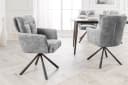 riess-ambiente Polsterstuhl BIG GEORGE grau mit Armlehnen und 360° Drehfunktion Bild 1