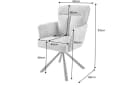 riess-ambiente Polsterstuhl BIG GEORGE grau mit Armlehnen und 360° Drehfunktion Bild 4