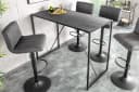 riess-ambiente Bartisch SLIM LINE 120cm Graphit Schwarz Marmor-Optik Bild 2