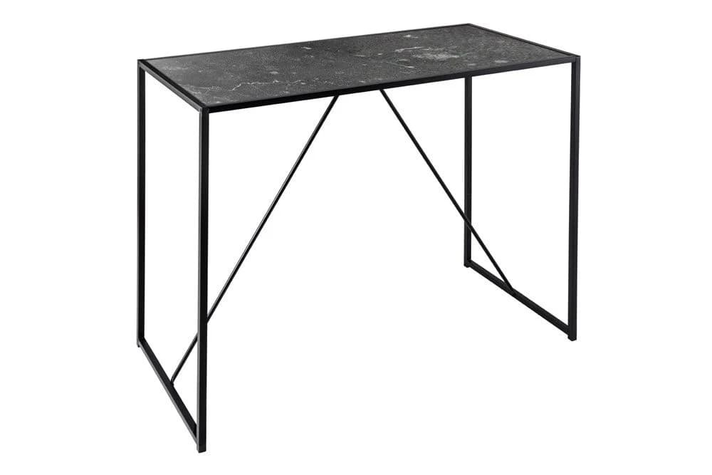riess-ambiente Bartisch SLIM LINE 120cm Graphit Schwarz Marmor-Optik - Bild 5