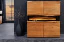 riess-ambiente Highboard GRAND ACACIA Massivholz LED-Beleuchtung Bild 3