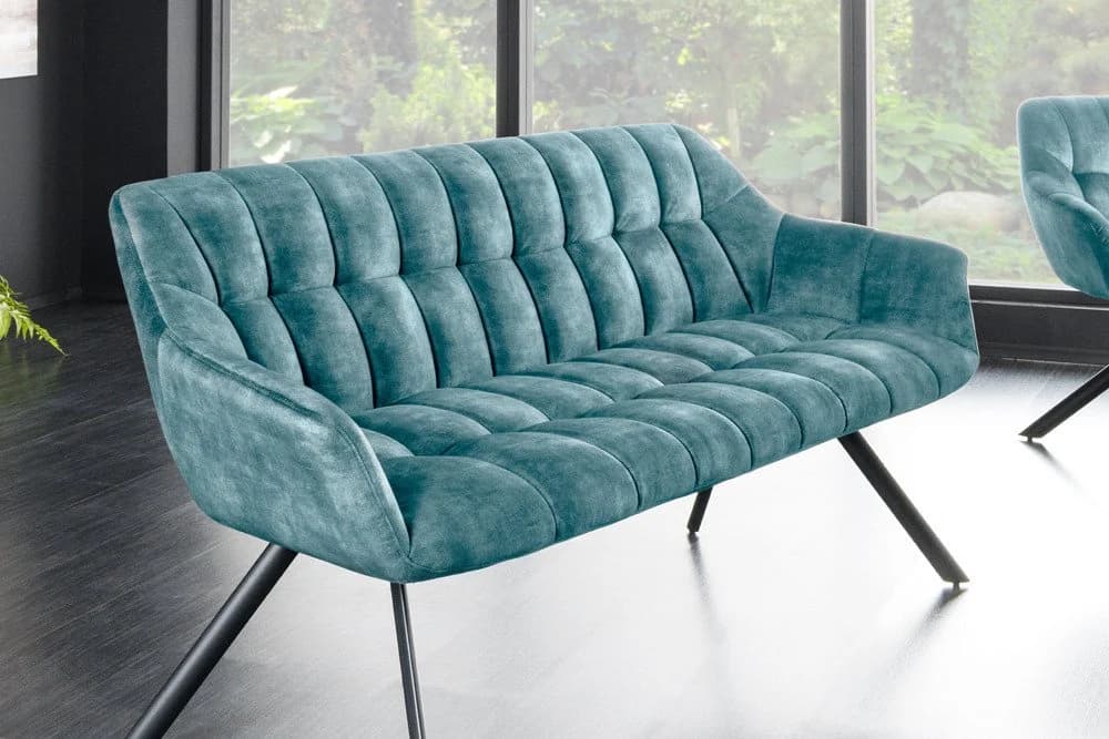 riess-ambiente Sitzbank PAPILLON 165cm Samt Metall-Füße Armlehne - Bild 2