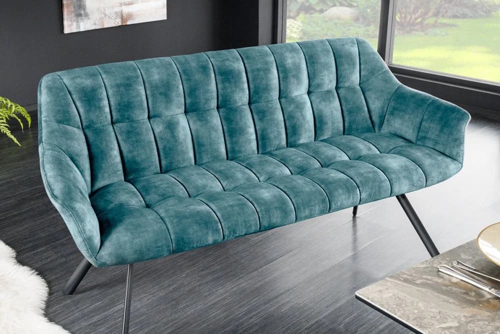 riess-ambiente Sitzbank PAPILLON 165cm Samt Metall-Füße Armlehne - Bild 3