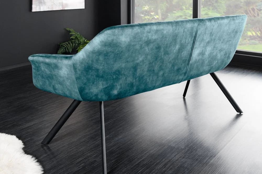 riess-ambiente Sitzbank PAPILLON 165cm Samt Metall-Füße Armlehne - Bild 4