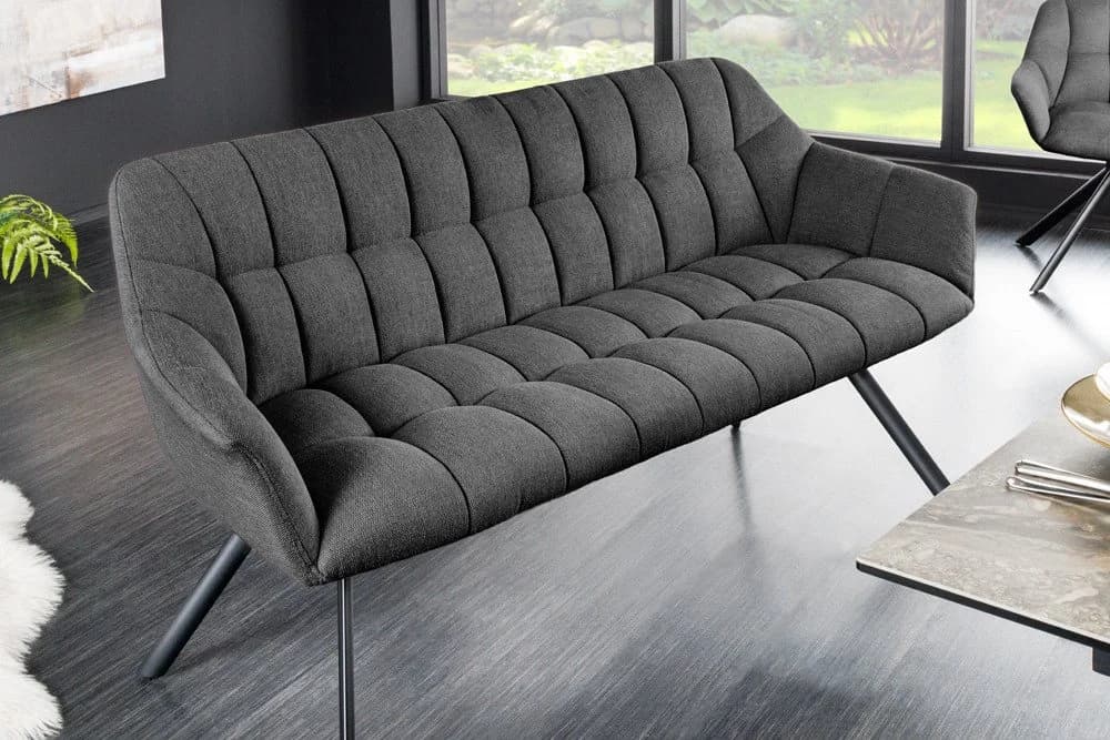 riess-ambiente Sitzbank PAPILLON 165cm Anthrazit Metall - Bild 3