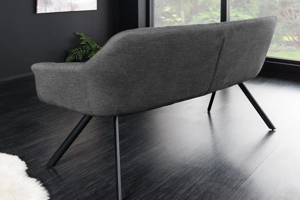 riess-ambiente Sitzbank PAPILLON 165cm Anthrazit Metall - Bild 4