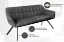 riess-ambiente Sitzbank PAPILLON 165cm Anthrazit Metall Bild 5