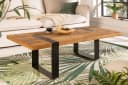 riess-ambiente Couchtisch IRON CRAFT 100cm braun/schwarz Massivholz Metall Bild 2