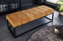 riess-ambiente Sitzbank PETIT BEAUTÉ 110cm Senfgelb Schwarz Samt Metall Bild 2