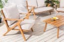 riess-ambiente Loungeset COMFORT LINE natur beige 4-tlg. Akazien-Massivholz Bild 3