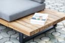riess-ambiente Gartenlounge Set ST. BARTH 255cm Grau Akazie mit Tisch und Kissen Bild 5