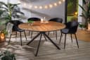 riess-ambiente Gartentisch DESIGNO 120cm Natur Aluminium-Sterngestell Bild 1