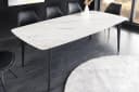 riess-ambiente Esstisch MILANO 160cm Weiß/Schwarz Keramik Marmor Bild 1