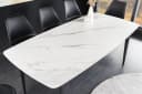 riess-ambiente Esstisch MILANO 160cm Weiß/Schwarz Keramik Marmor Bild 2