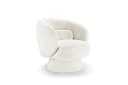 riess-ambiente Drehsessel BOSSA NOVA Weiß Bouclé 360° drehbar Bild 4