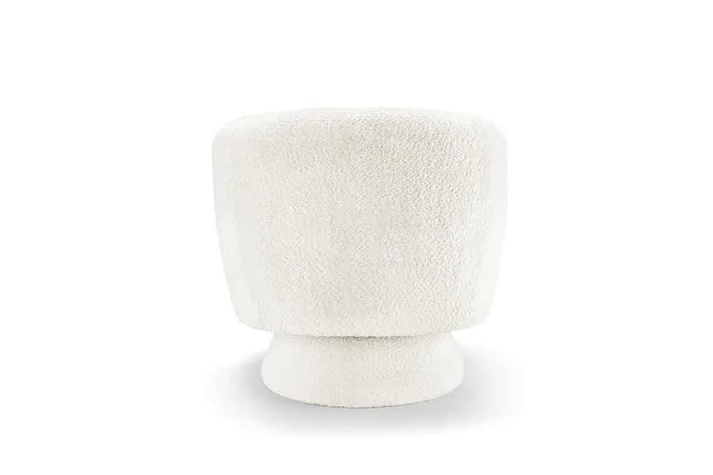 riess-ambiente Drehsessel BOSSA NOVA Weiß Bouclé 360° drehbar - Bild 5