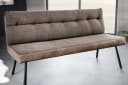 riess-ambiente Sitzbank BIG GEORGE 160cm Taupe Microfaser Metall-Beine Bild 1