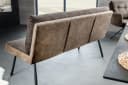 riess-ambiente Sitzbank BIG GEORGE 160cm Taupe Microfaser Metall-Beine Bild 4