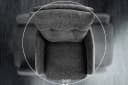riess-ambiente Barhocker BIG GEORGE Anthrazit Samt drehbar Metallbeine Bild 3