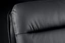 riess-ambiente Barhocker BIG GEORGE Schwarz Echtleder mit Armlehne Bild 3
