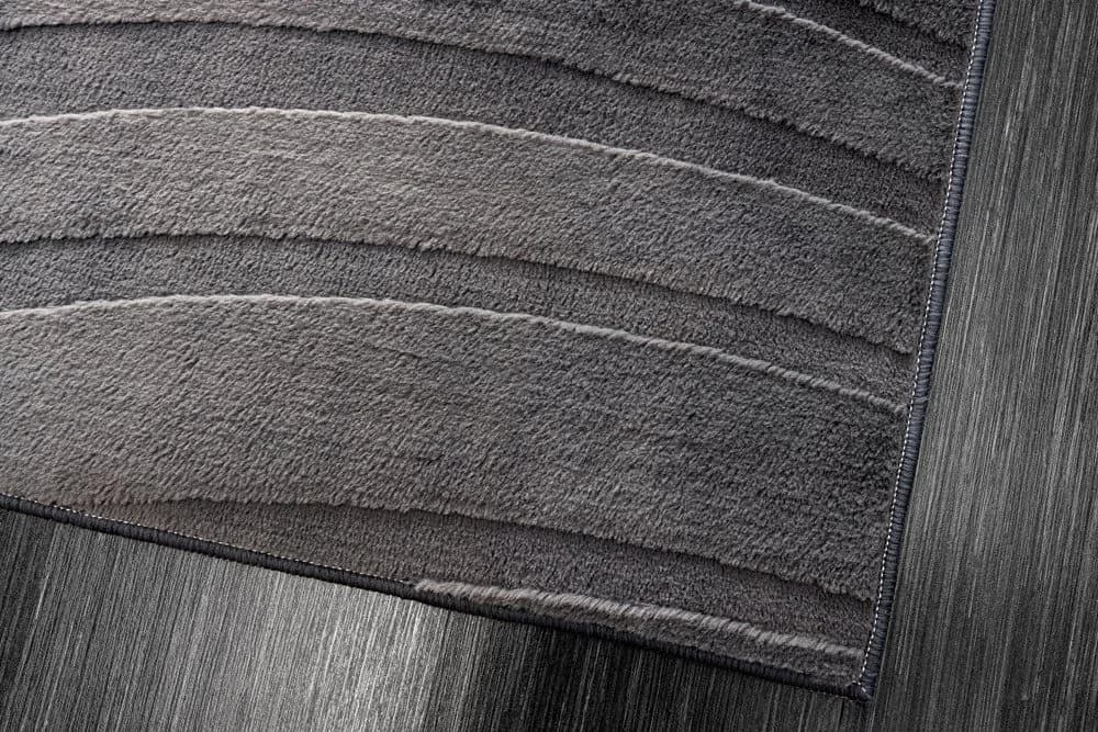 riess-ambiente Designteppich WAVE Anthrazit Kurzflor Hoch-Tief-Effekt - Bild 4