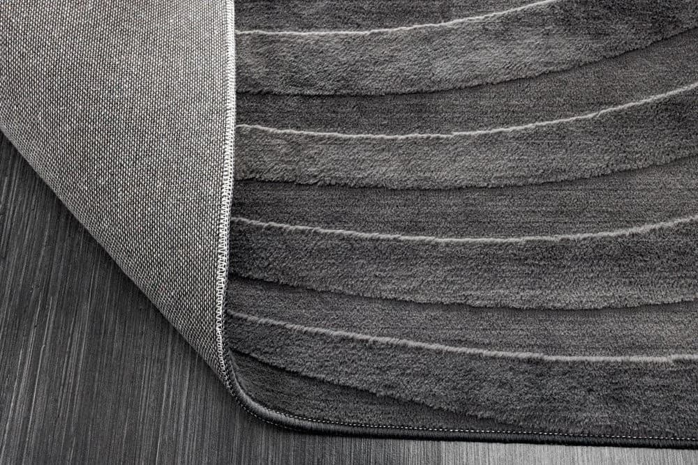 riess-ambiente Designteppich WAVE Anthrazit Kurzflor Hoch-Tief-Effekt - Bild 5