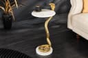 riess-ambiente Beistelltisch WILDLIFE COBRA Gold Weiß Marmor Bild 2