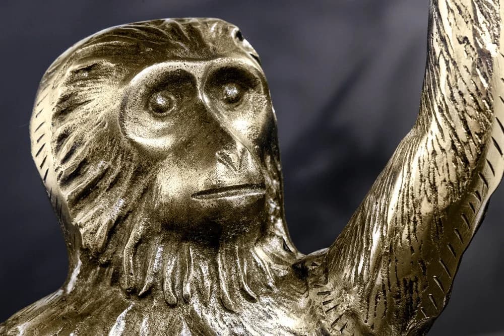 riess-ambiente Beistelltisch WILDLIFE MONKEY 60cm gold antik Metall - Bild 5
