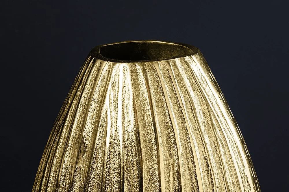 riess-ambiente Dekovase ELEGANCE 35cm Gold Antik Metall Vase - Bild 5