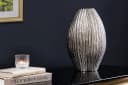 riess-ambiente Dekovase ELEGANCE 35cm Silber Antik Metall Hammerschlag Bild 2