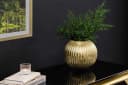 riess-ambiente Dekovase ELEGANCE 25cm Gold Kugelvase Metall Hammerschlag Bild 2