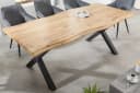 riess-ambiente Baumkantentisch WILD 180cm Wildeichen-Optik Industrial Bild 2