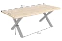 riess-ambiente Baumkantentisch WILD 180cm Wildeichen-Optik Industrial Bild 3