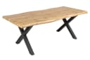 riess-ambiente Baumkantentisch WILD 180cm Wildeichen-Optik Industrial Bild 4