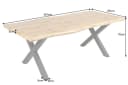riess-ambiente Baumkantentisch WILD 160cm Wildeichen-Design Industrial Bild 3